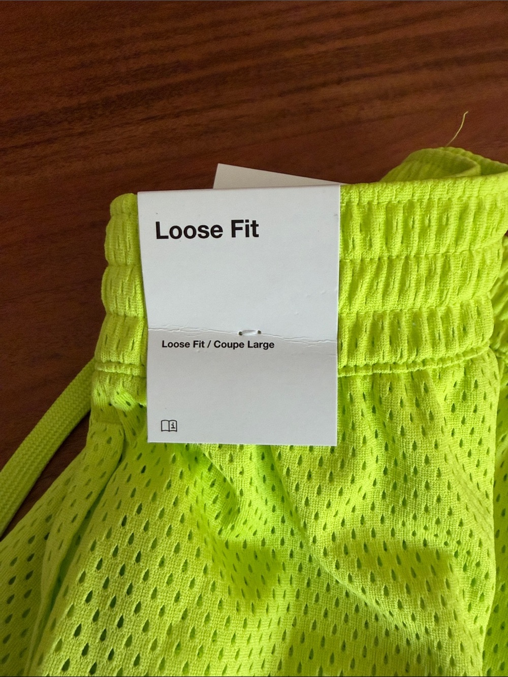 NWT Nike Neon Yellow Mesh Athletic Shorts - Picture 4 of 5